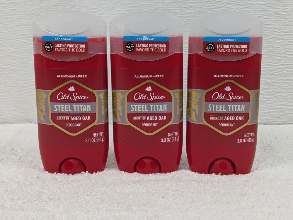 Old Spice STEEL TITAN Antiperspirant Deodorant - Aged Oak - 3 Pack